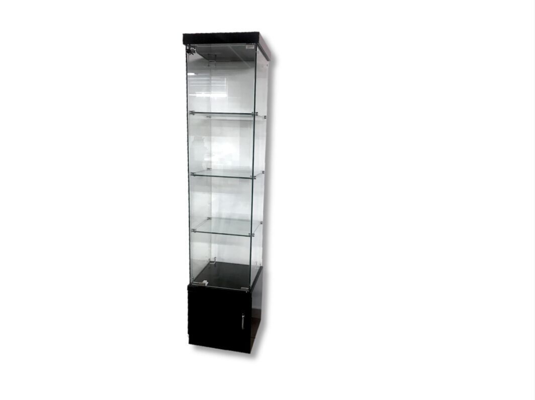 VITRINE COLONNE NOIRE