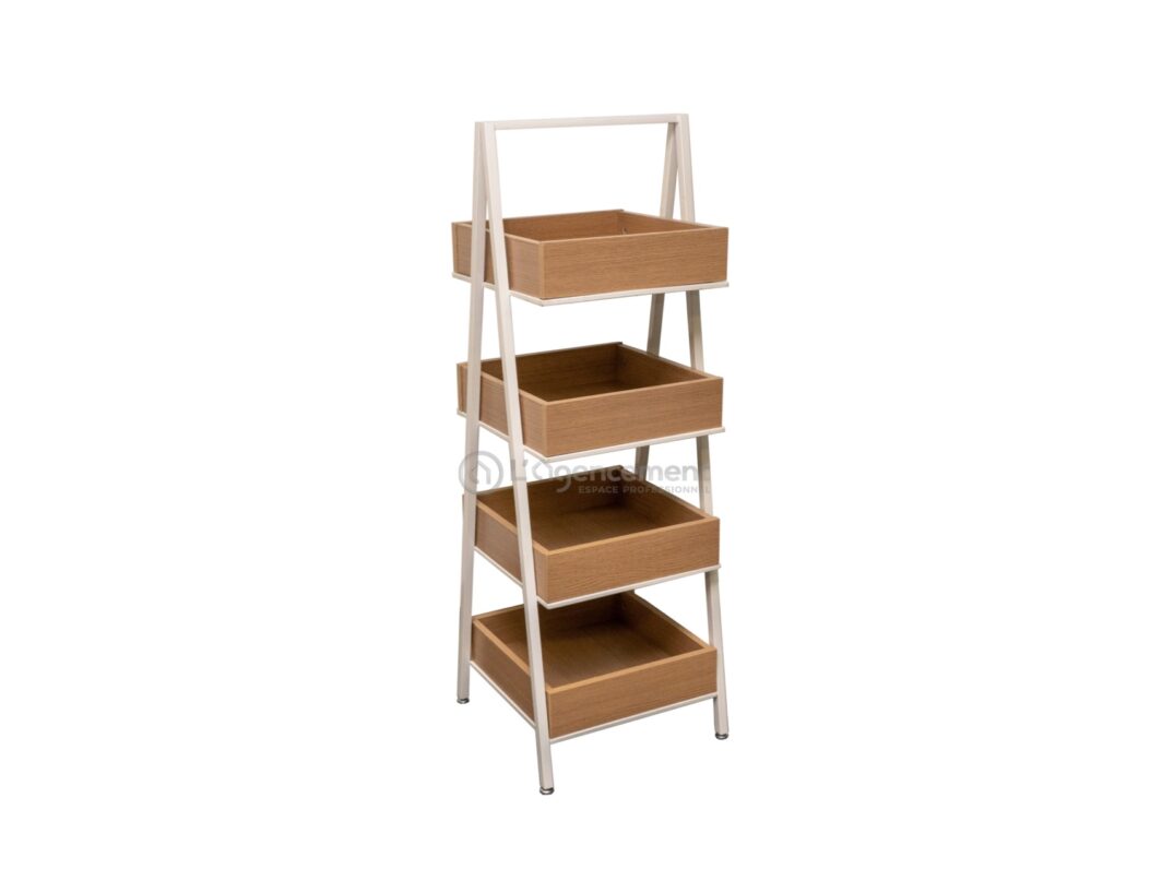 ETAGERE BOIS METAL