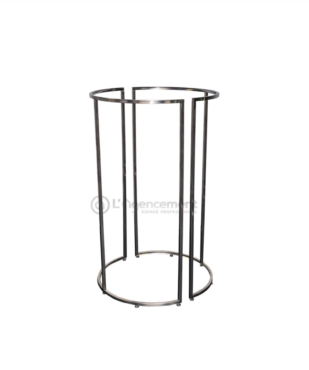 PRESENTOIR TEXTILE ROND INOX
