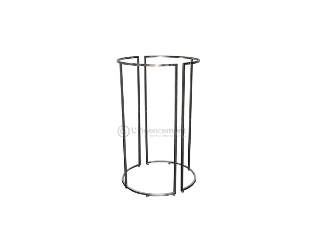 PRESENTOIR TEXTILE ROND INOX