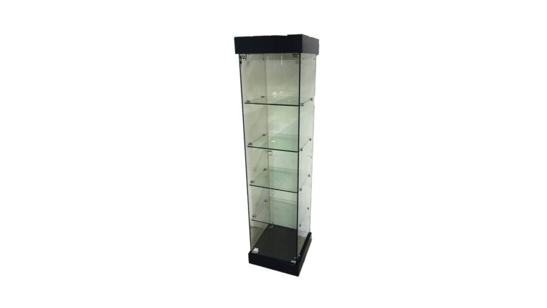 VITRINE COLONNE NOIRE