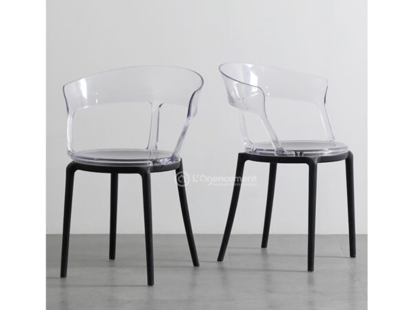 CHAISE RESINE TRANSPARENTE