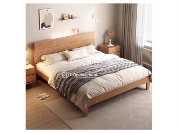 LIT BOIS MASSIF 180CM