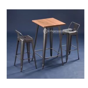 TABLE HAUTE 70X70X105CM