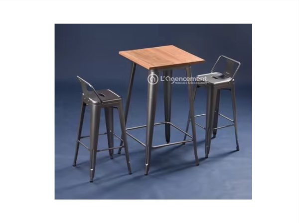 TABLE HAUTE 70X70X105CM