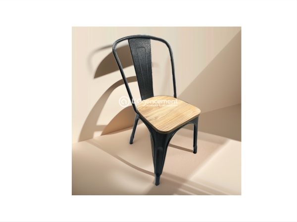 CHAISE BOIS & METAL