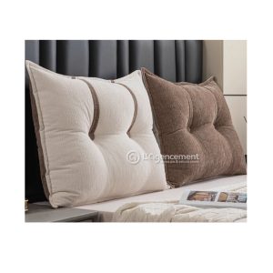 COUSSIN TÊTE DE LIT BICOLORE 90