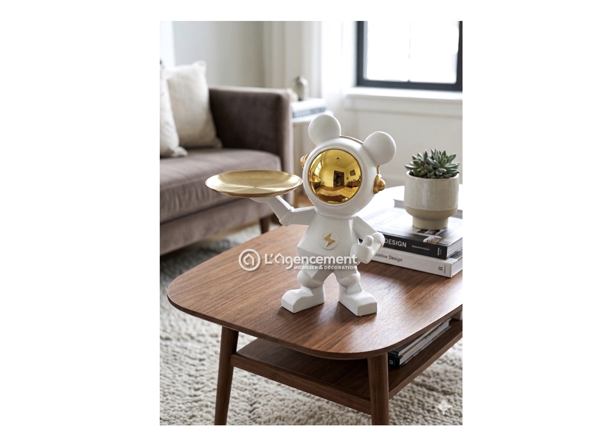 DECO BONHOMME AVEC ASSIETTE