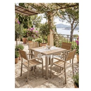 CHAISE ALUMINIUM AVEC ACCOUDOIRS