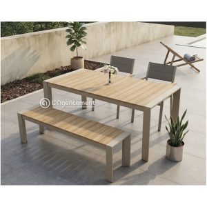 TABLE ALUMINIUM 160CM